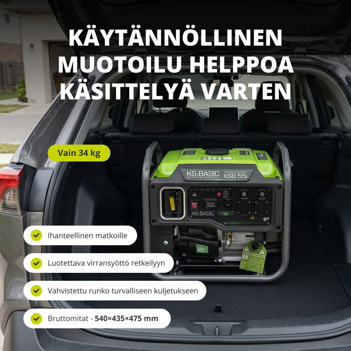 Invertterigeneraattori KSB 55i