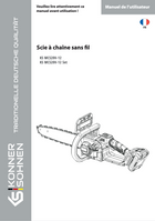 Mini-tronçonneuse à batterie KS MCS20V-12, KS MCS20V-12 Set