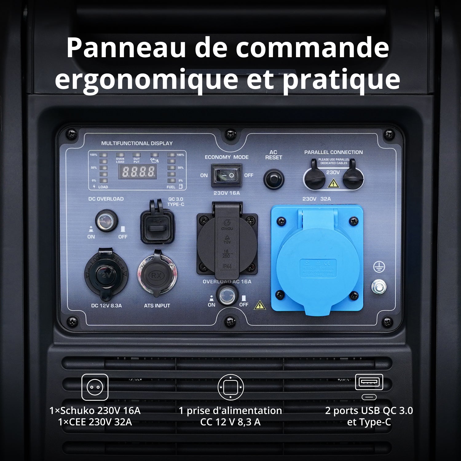 Groupe électrogène-onduleur dans la boîte anti-bruit KS 6000iE S