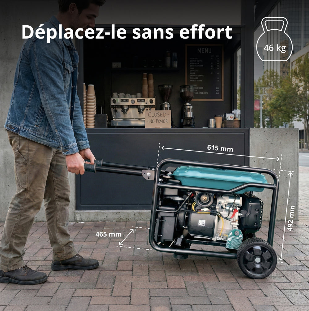Groupe électrogène Inverter KS 6500iEG (Essence/Gaz)