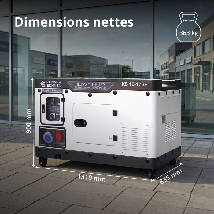 Groupe électrogène Diesel KS 16-1/3E