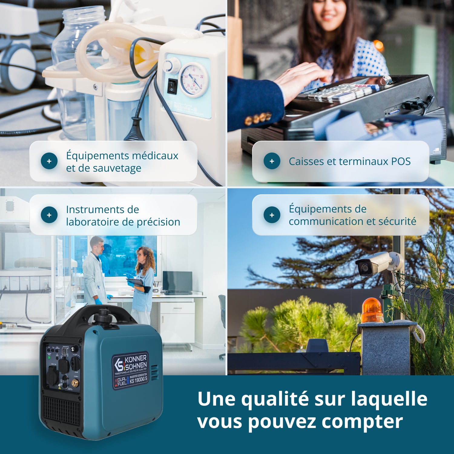 Groupe électrogène Inverter (gaz/essence) KS 1900iG S 