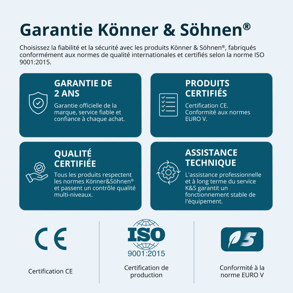 Groupe électrogène-onduleur dans la boîte anti-bruit KS 3100i S