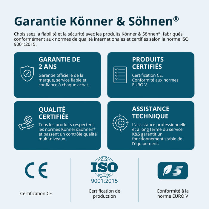 Groupe électrogène-onduleur dans la boîte anti-bruit KS 3100i S
