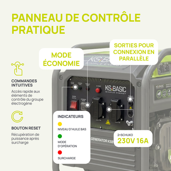 Groupe électrogène inverter KSB 36i 