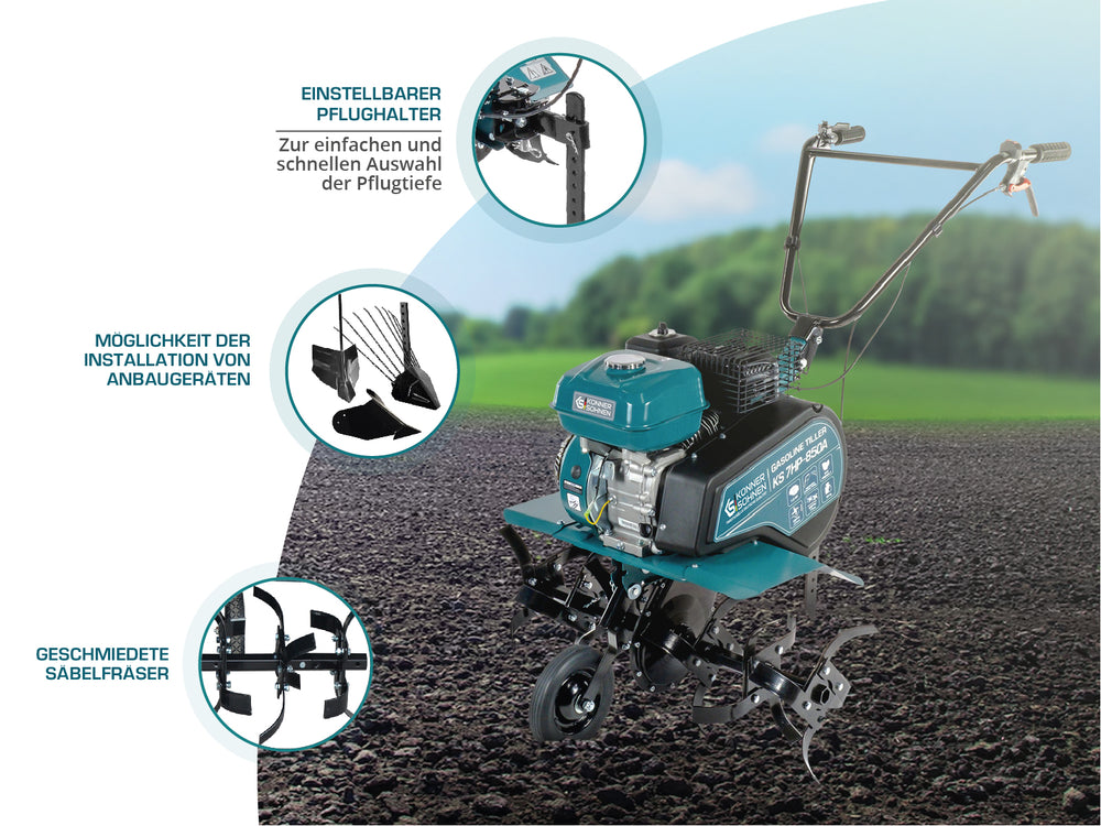 Bensiinikäyttöinen jyrsin KS 7HP-850A