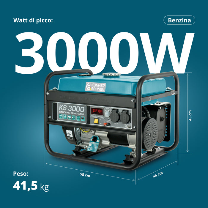 Generatore a benzina "Könner & Söhnen" KS 3000