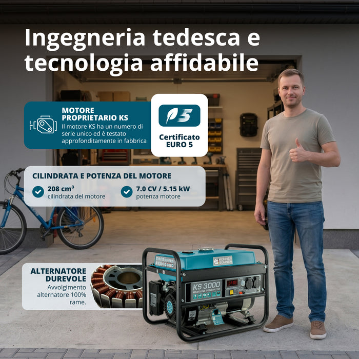 Generatore a benzina "Könner & Söhnen" KS 3000