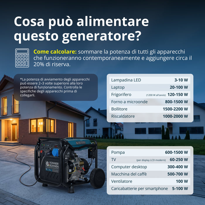 Generatore inverter a GPL/Benzina KS 8100iEG