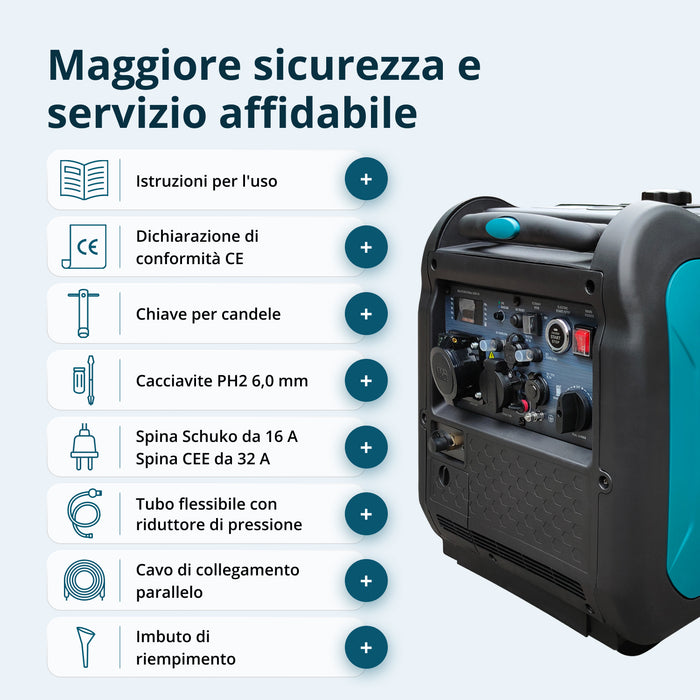Generatore inverter a GPL/Benzina KS 5500iEG S