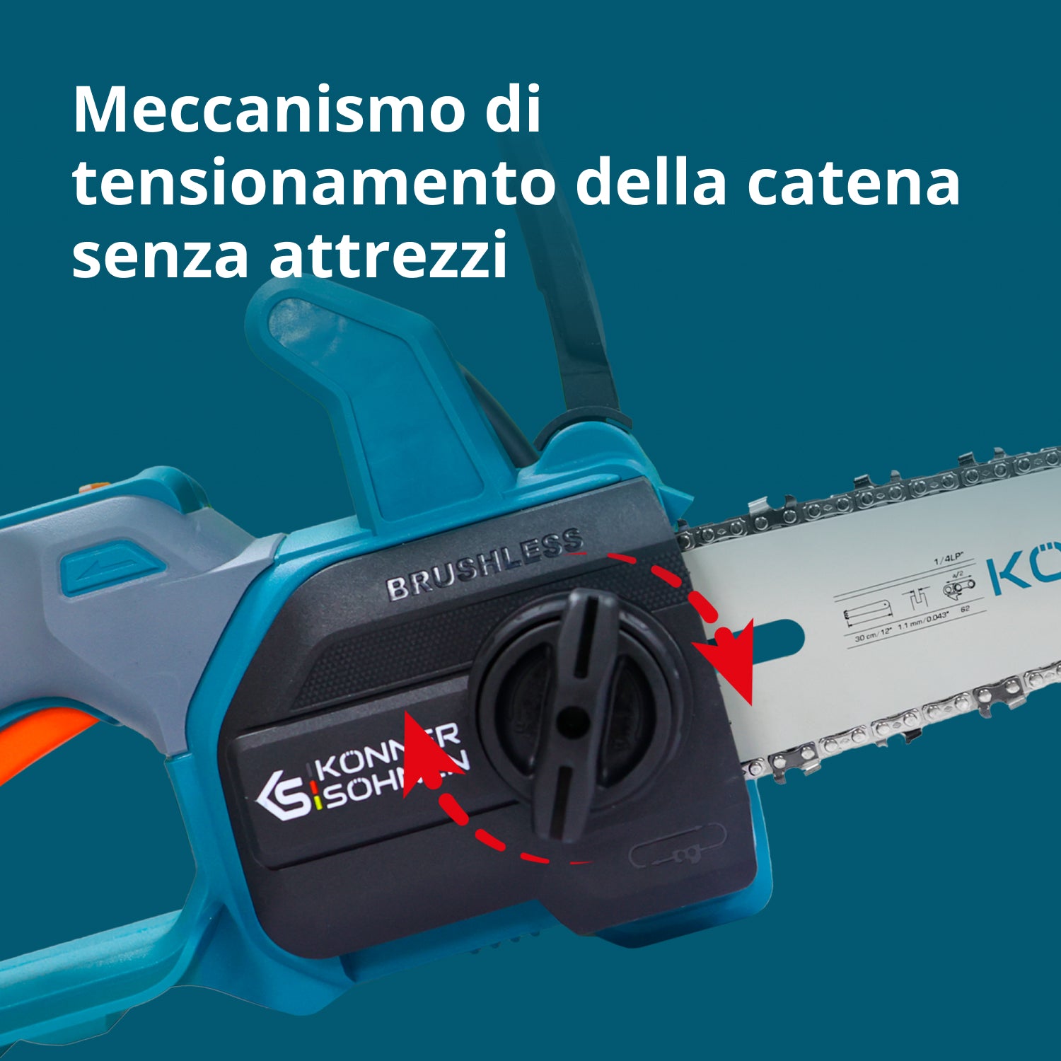 Motosega Mini a Batteria KS MCS20V-12 SET