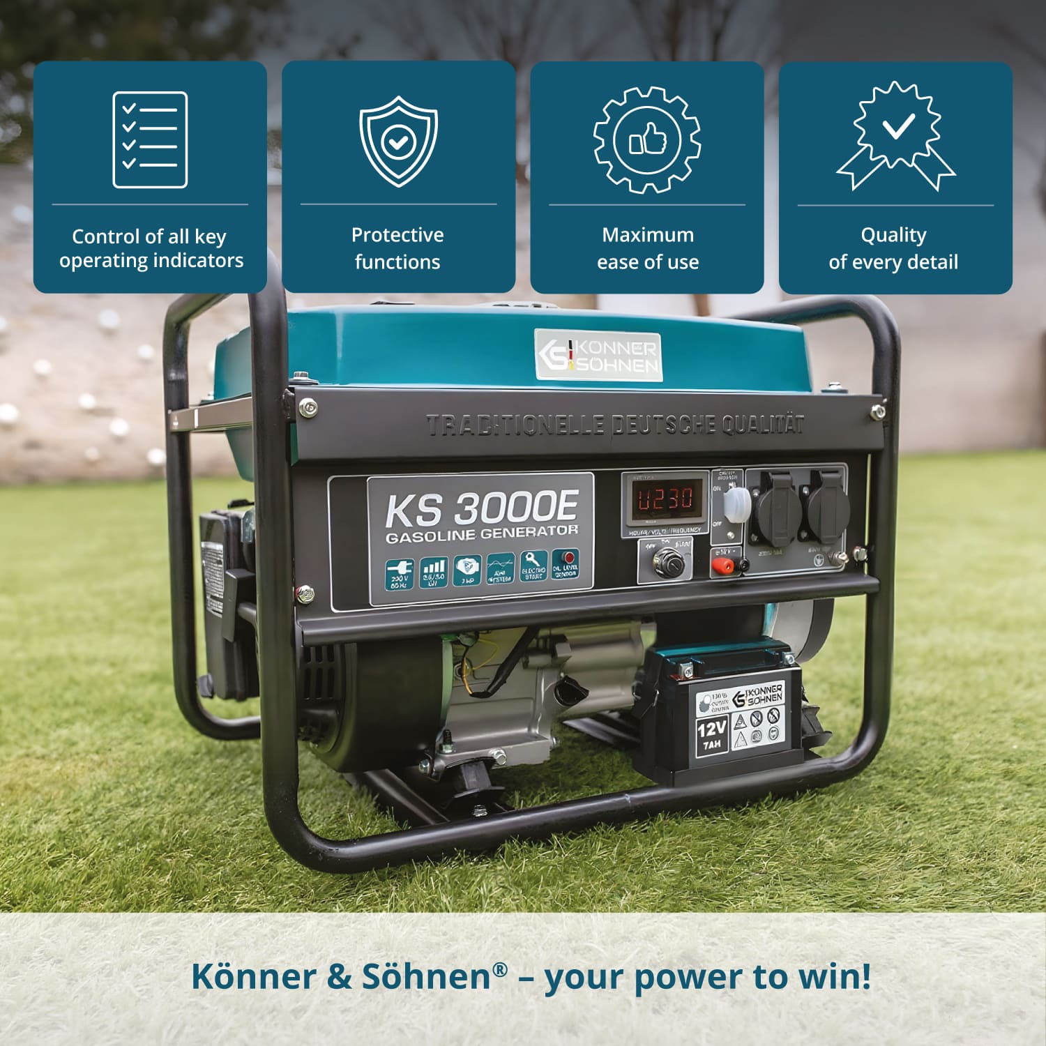 Gasoline generator "Könner & Söhnen" KS 3000E
