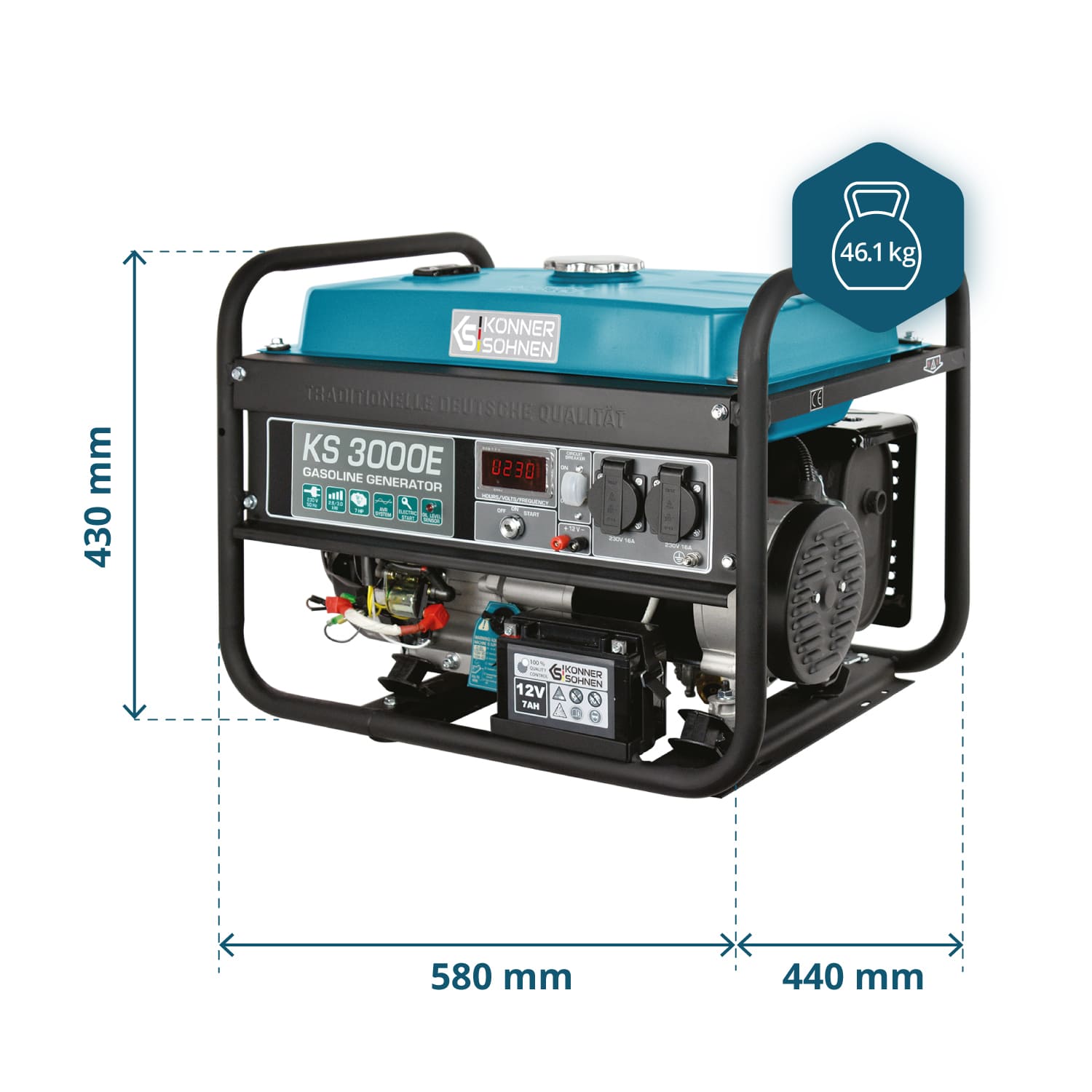 Gasoline generator "Könner & Söhnen" KS 3000E