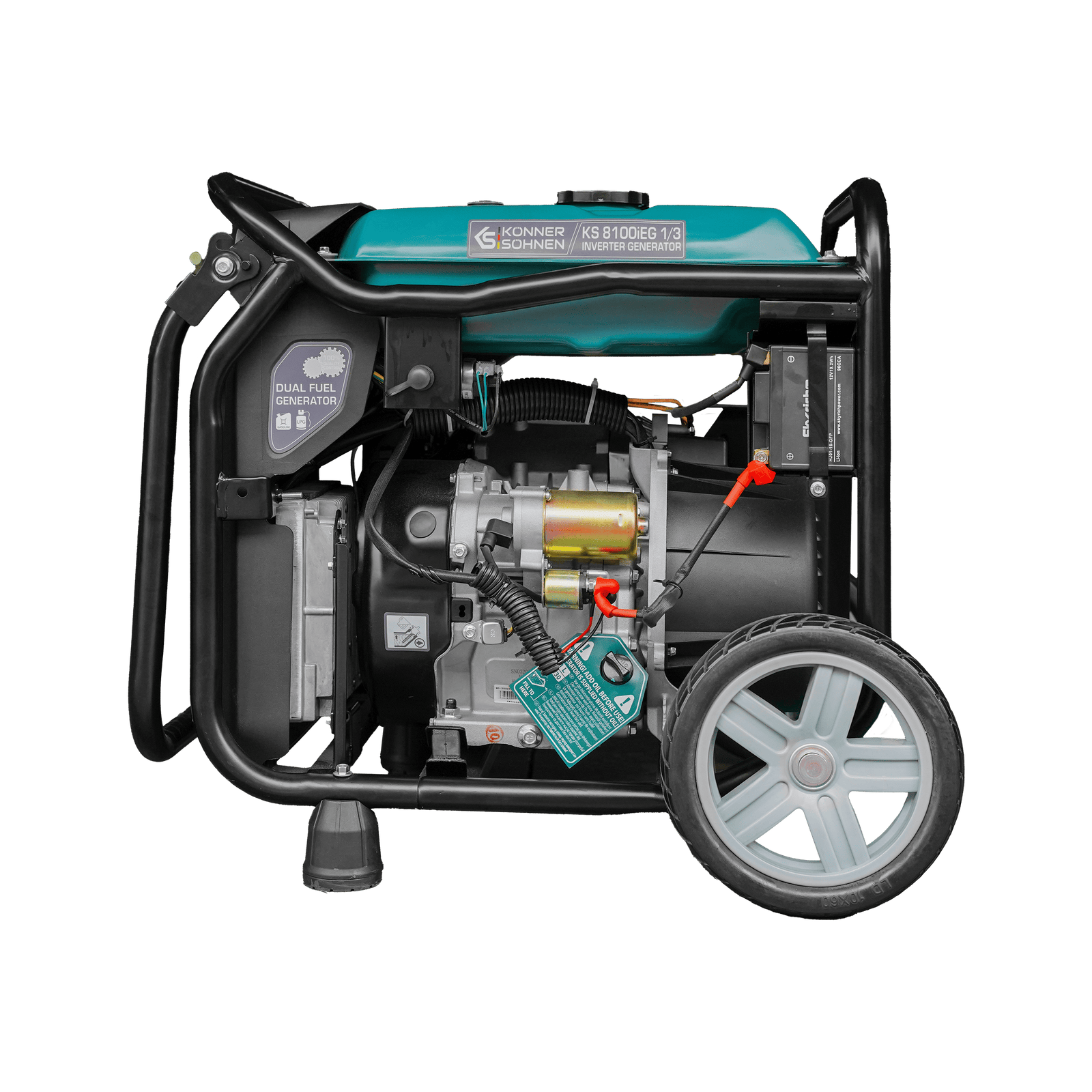 LPG/benzínový invertorový generátor KS 8100iEG 1/3