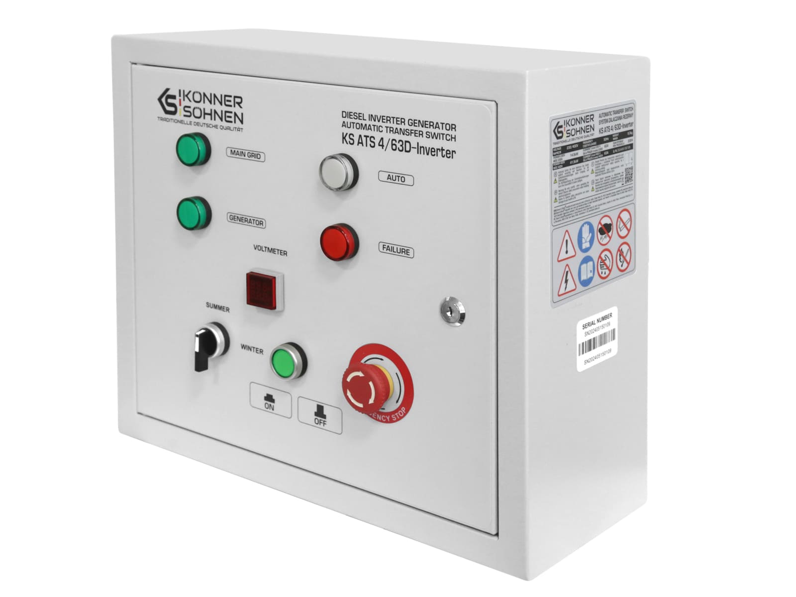 Automatisk Overførselsswitch KS ATS 4/63D-Inverter