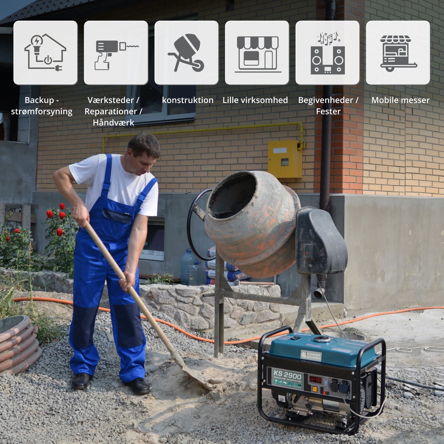 Benzinski generator „Könner & Söhnen“ KS 2900