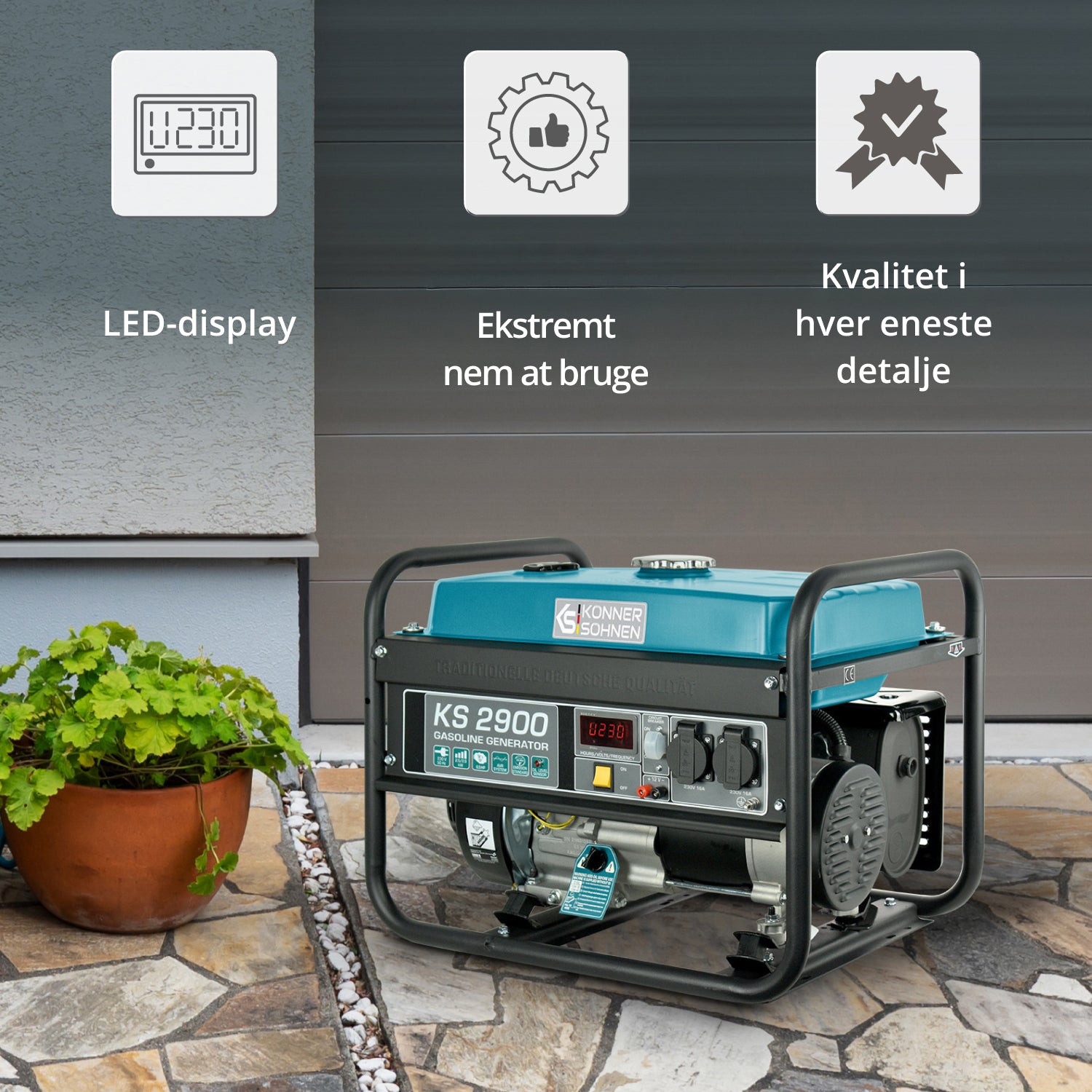 Benzinski generator „Könner & Söhnen“ KS 2900