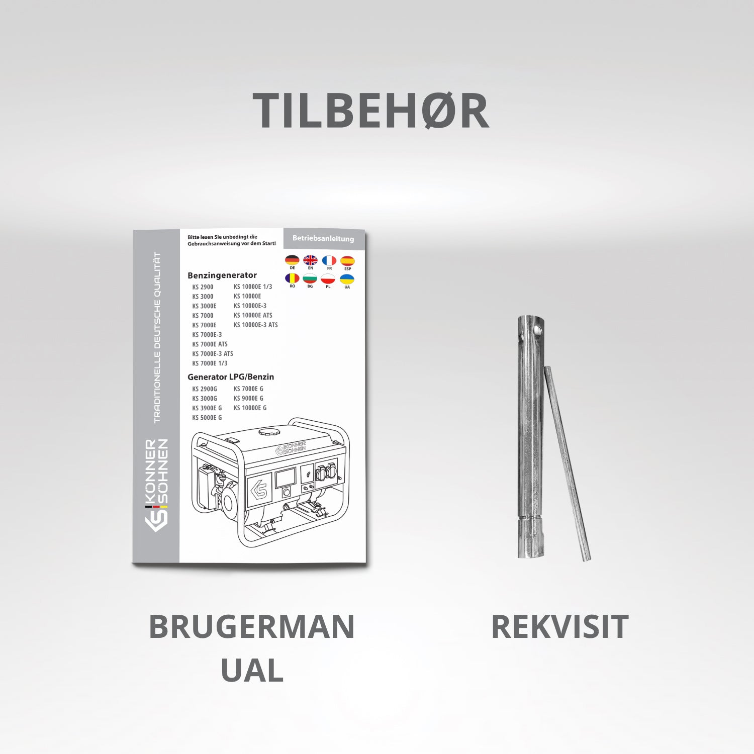 Benzinski generator „Könner & Söhnen“ KS 2900