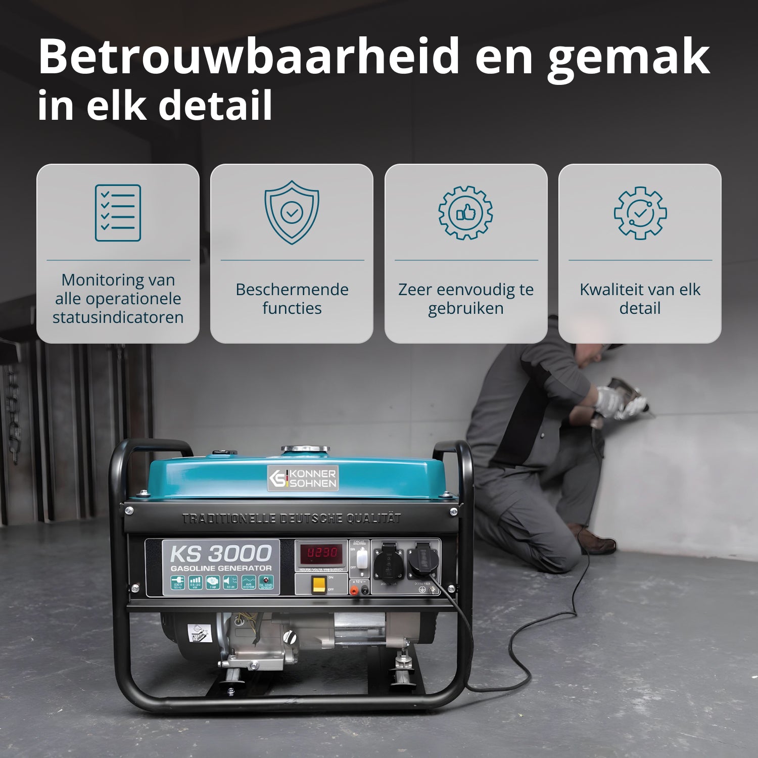 Benzinegenerator "Könner & Söhnen" KS 3000