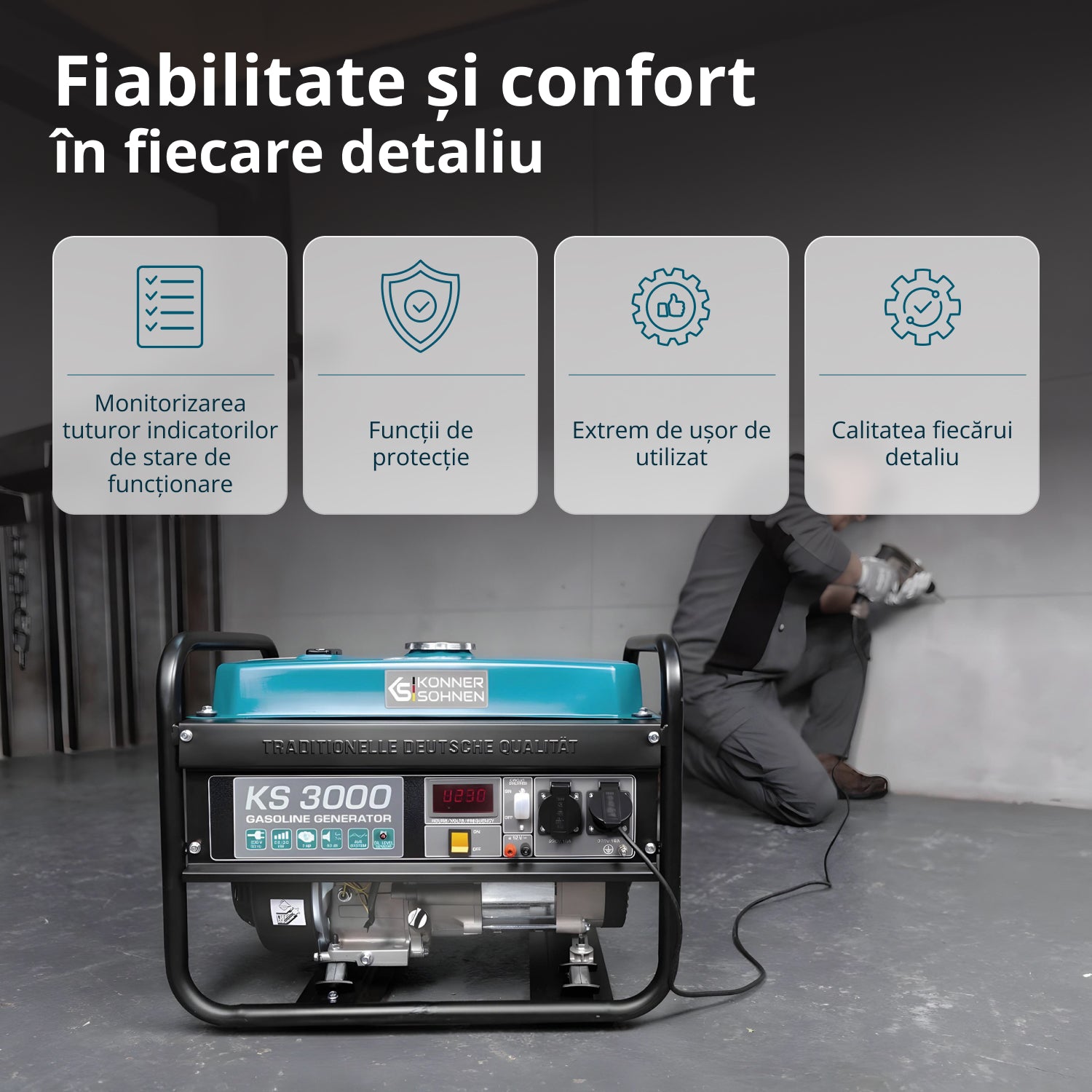 Generator pe benzină „Könner & Söhnen” KS 3000