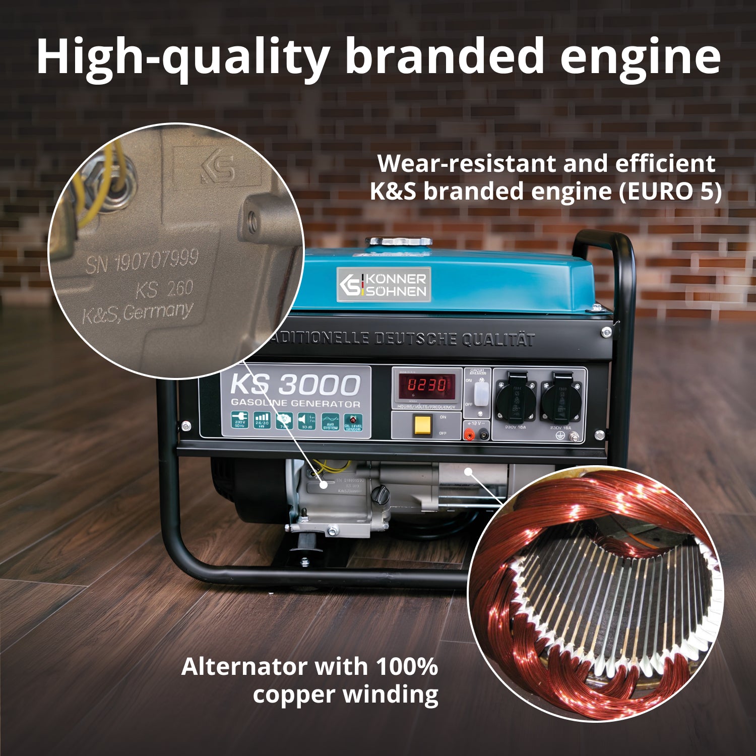 Benzingenerator "Könner & Söhnen" KS 3000