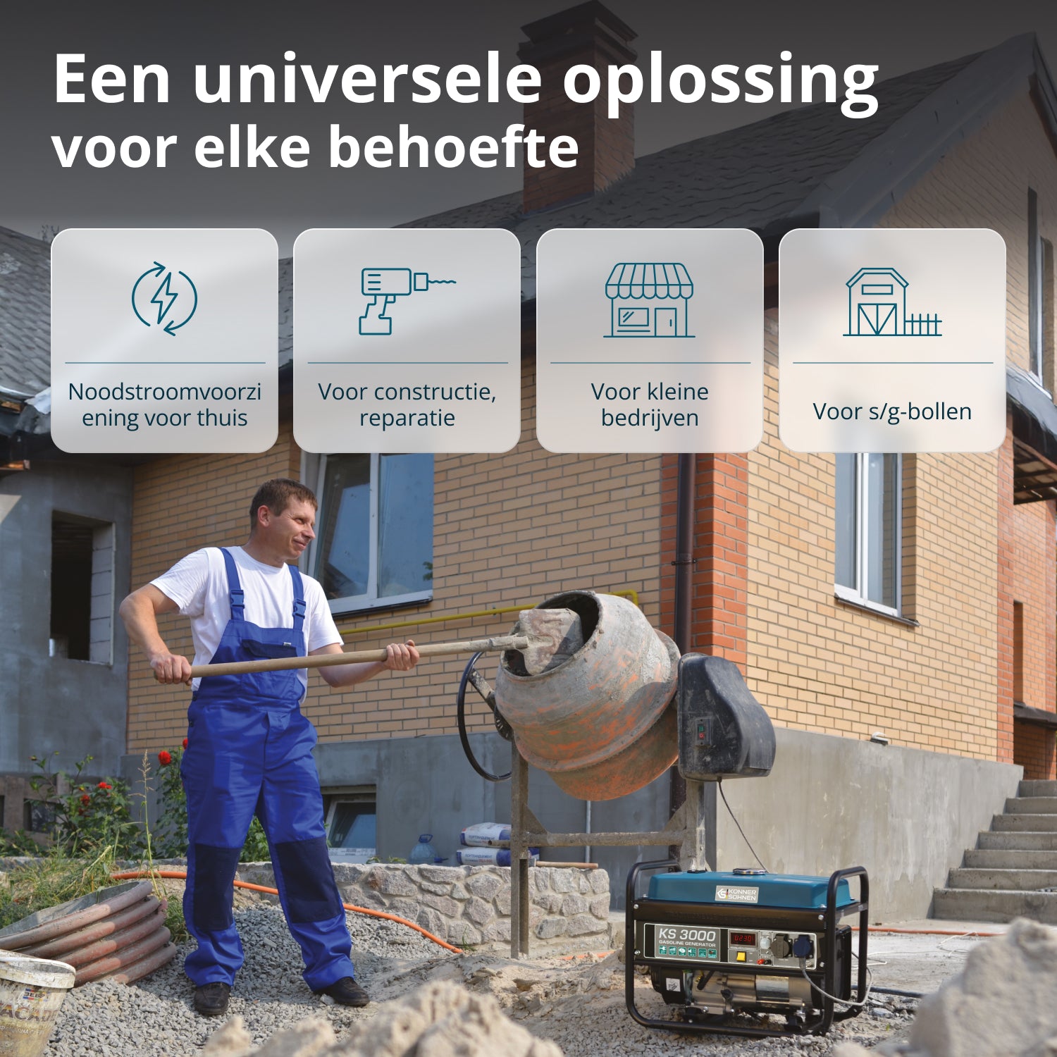 Benzinegenerator "Könner & Söhnen" KS 3000