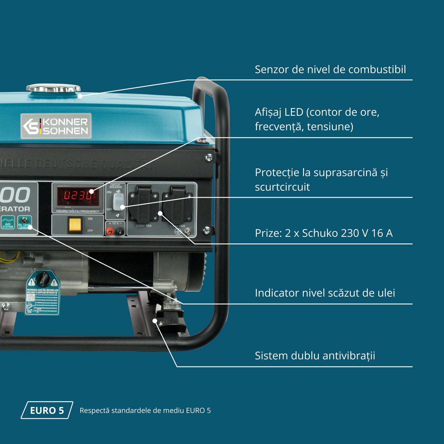 Generator pe benzină „Könner & Söhnen” KS 3000