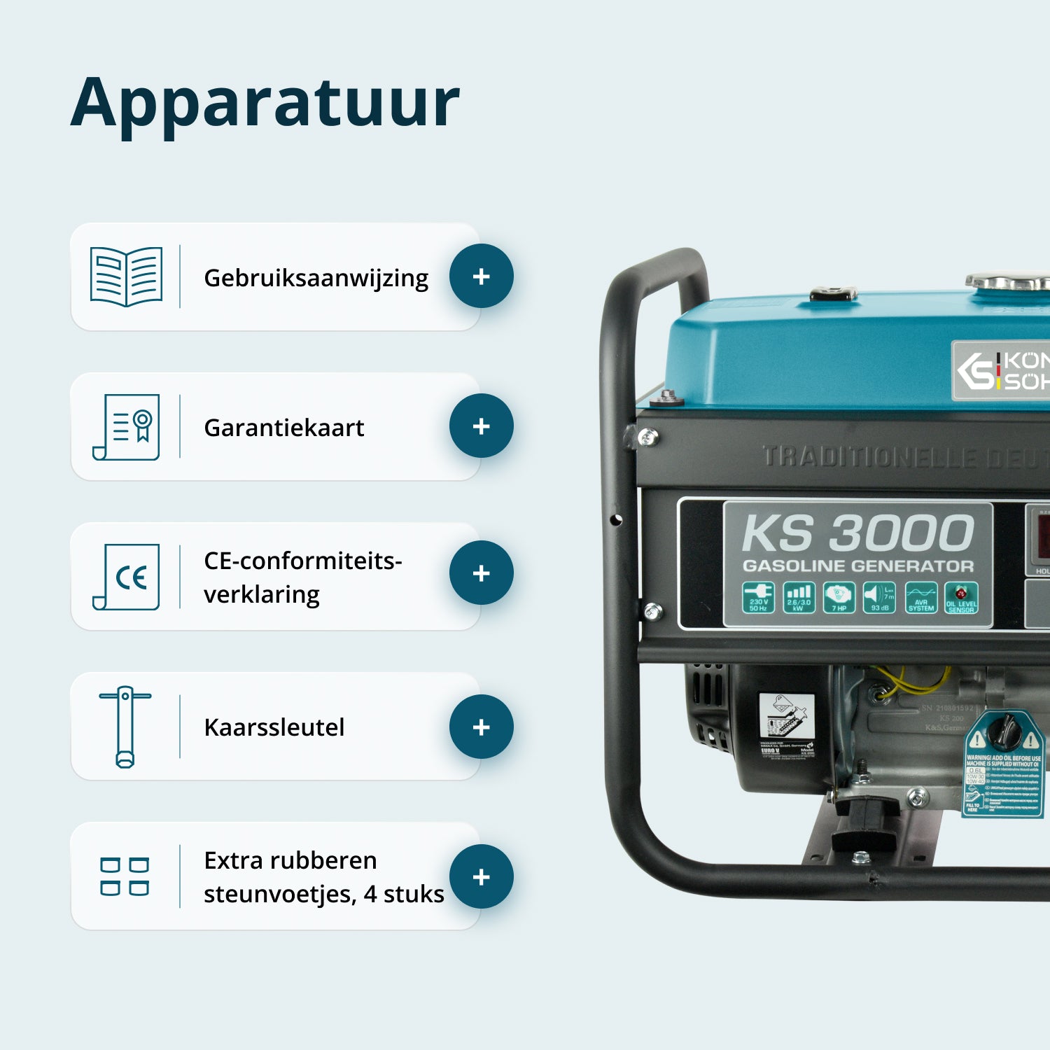 Benzinegenerator "Könner & Söhnen" KS 3000