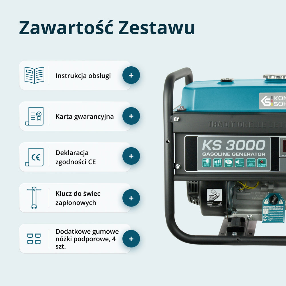 Generator benzynowy „Könner & Söhnen” KS 3000