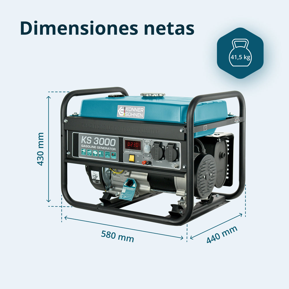 Generador de gasolina "Könner & Söhnen" KS 3000