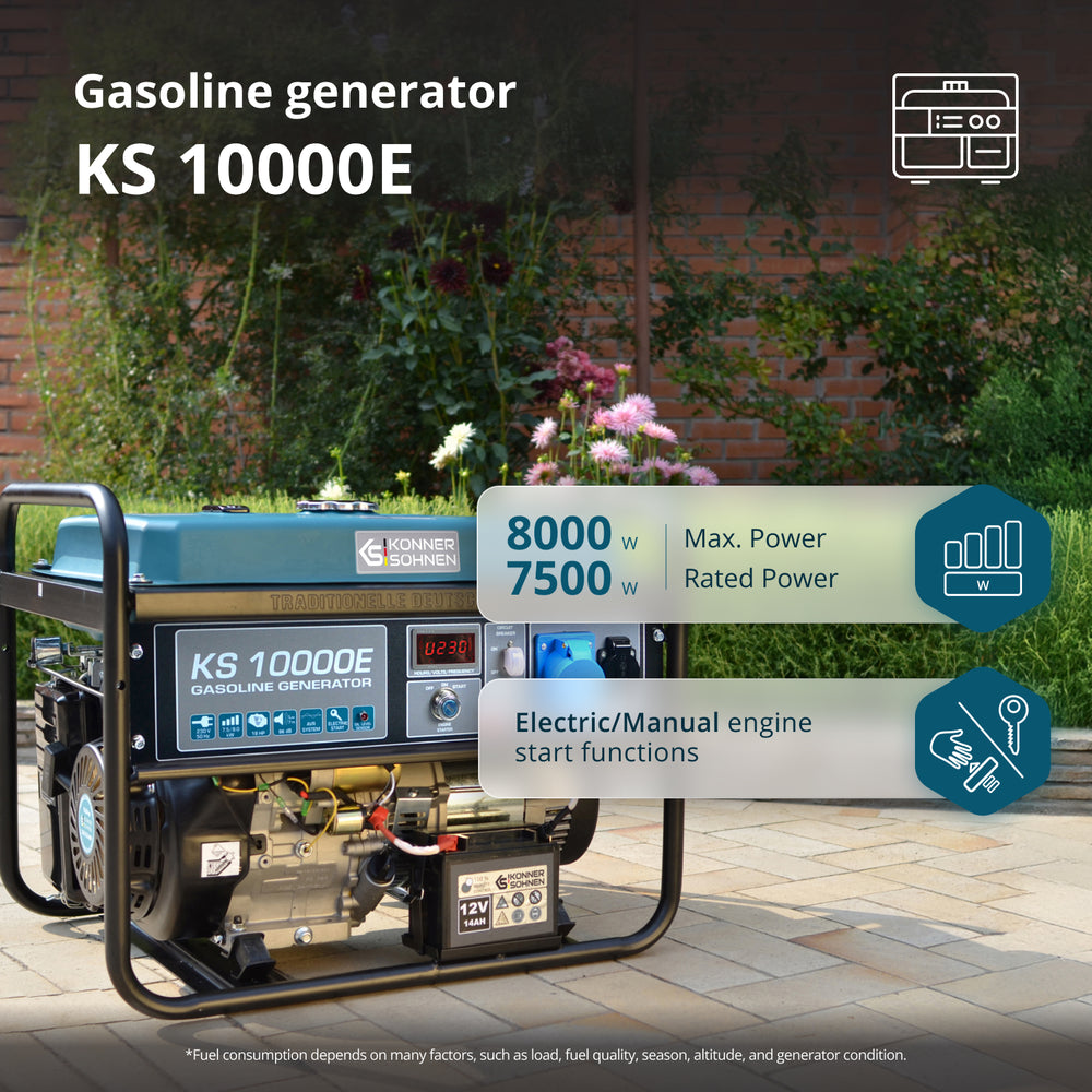 Benzínový generátor „Könner & Söhnen“ KS 10000E