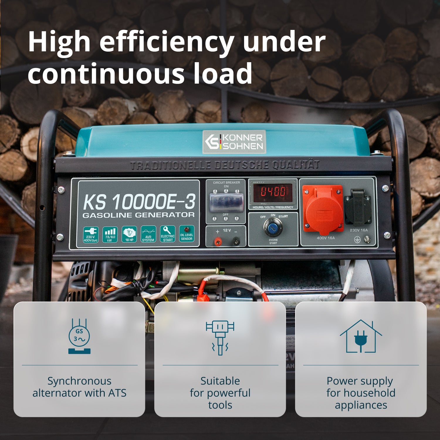 Benzingenerator "Könner & Söhnen" KS 10000E-3