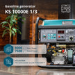 Benzinski generator „Könner & Söhnen“ KS 10000E 1/3 thumbnail