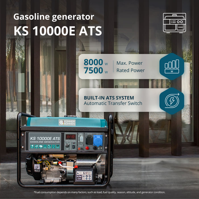 Bensinaggregat "Könner & Söhnen" KS 10000E ATS