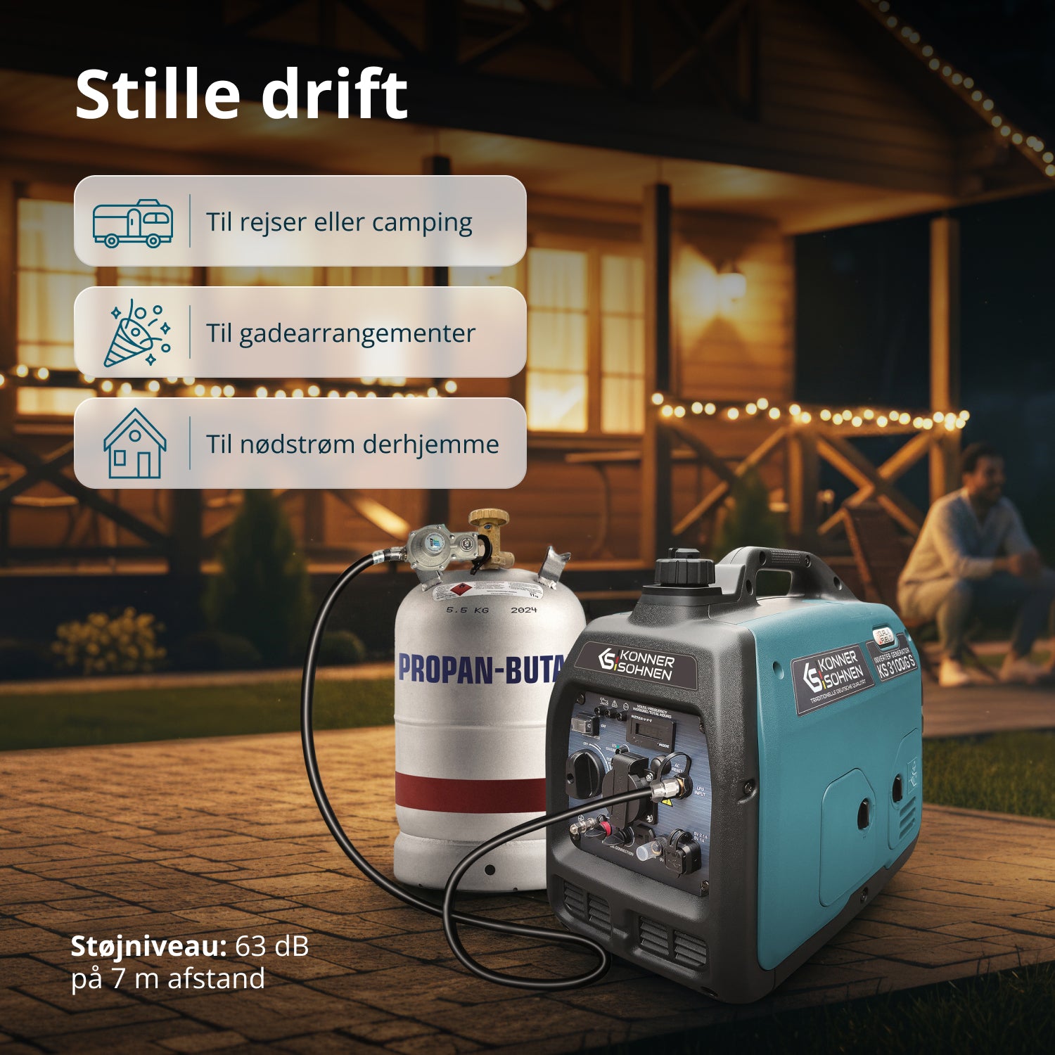 LPG/benzin inverteres generátor KS 3100iG S