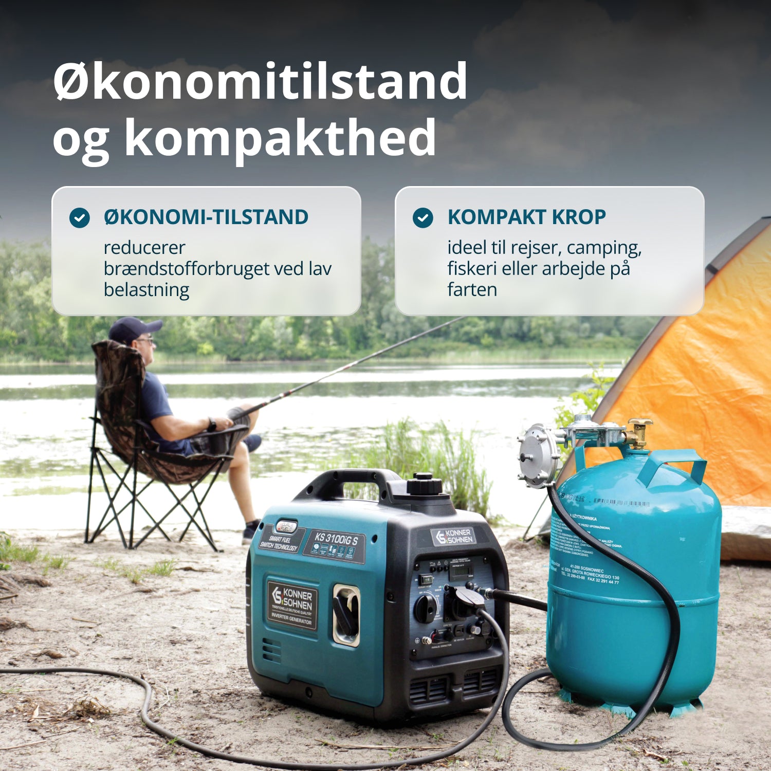 LPG/benzin inverteres generátor KS 3100iG S