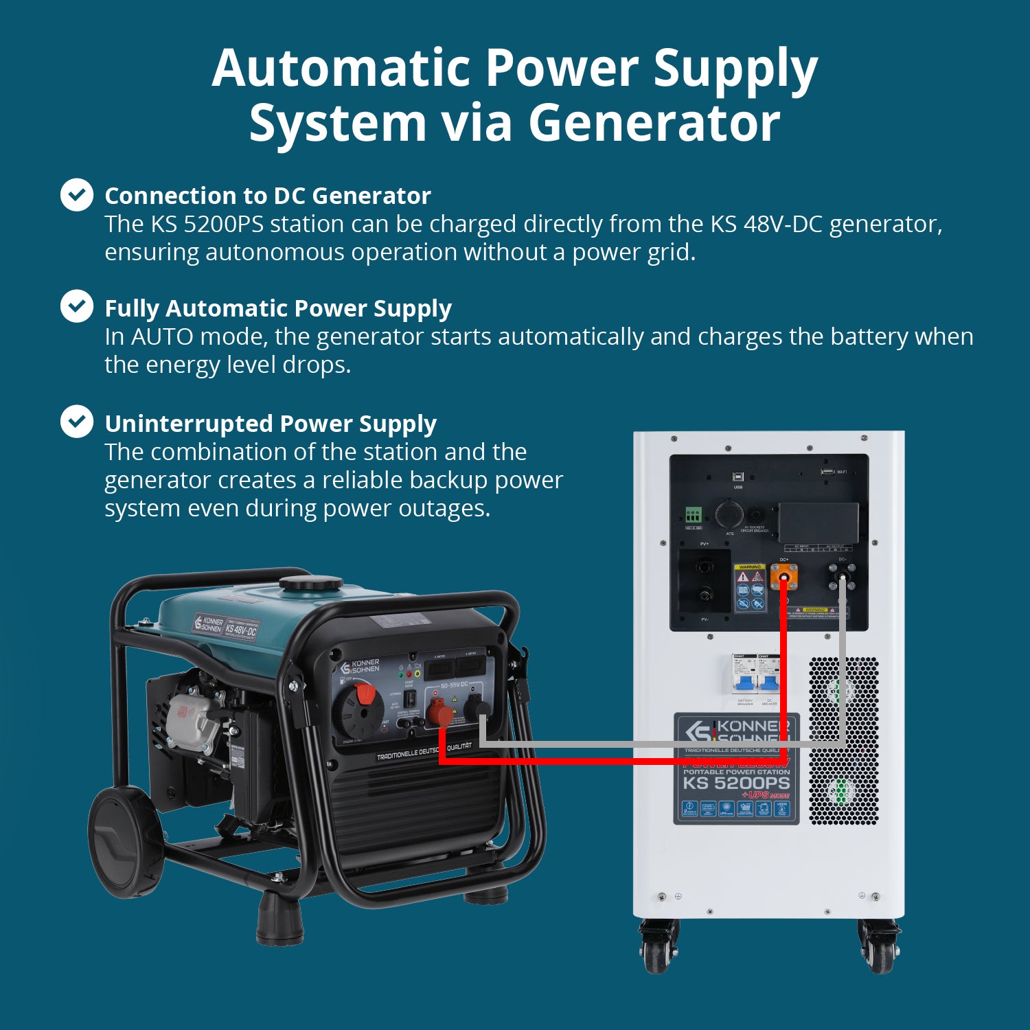 Kannettava virtalähde KS 5200PS