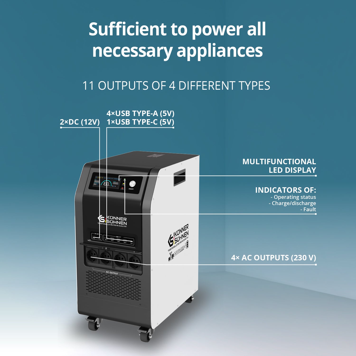 Kannettava virtalähde KS 5200PS