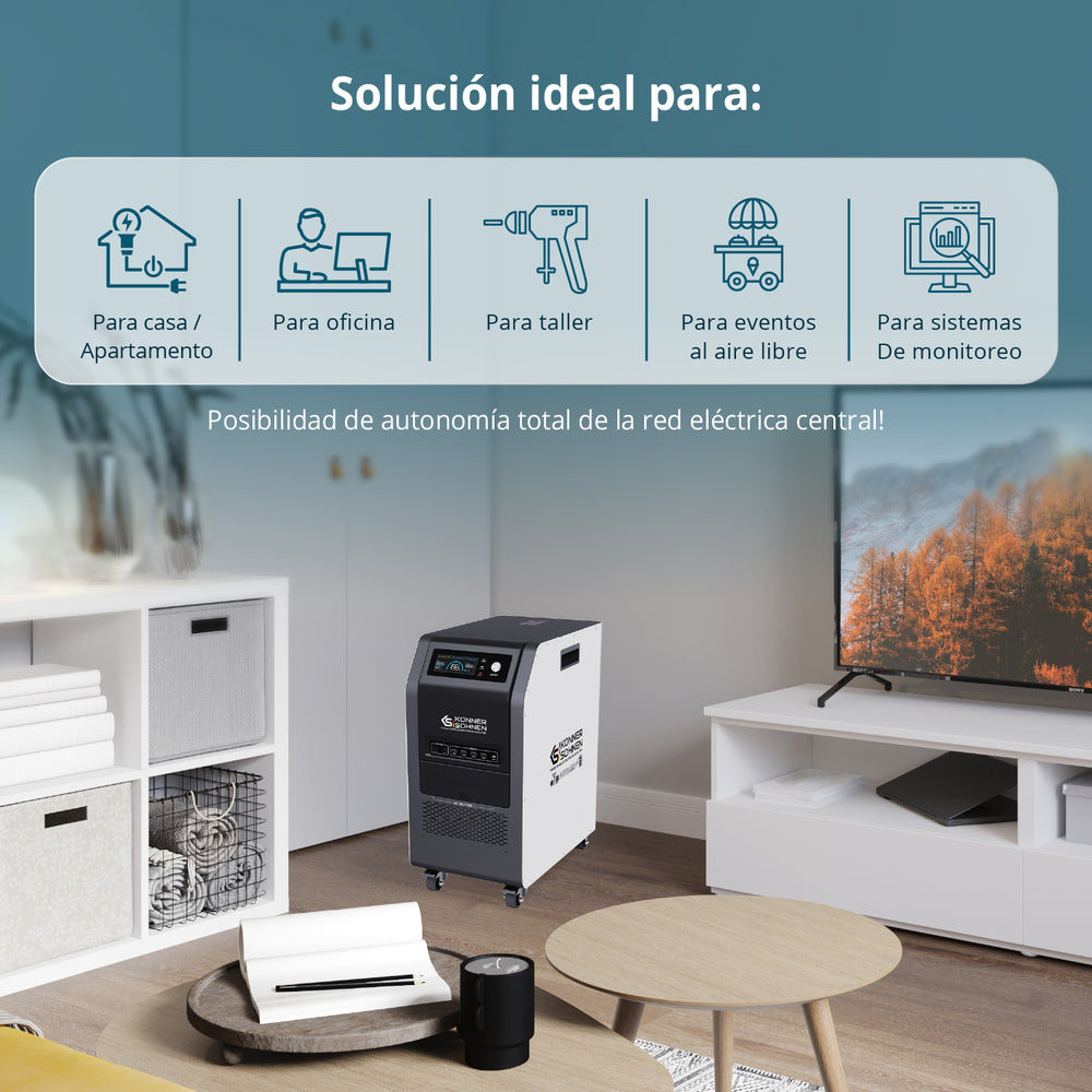 Central eléctrica portátil 3-en-1 KS 5200PS