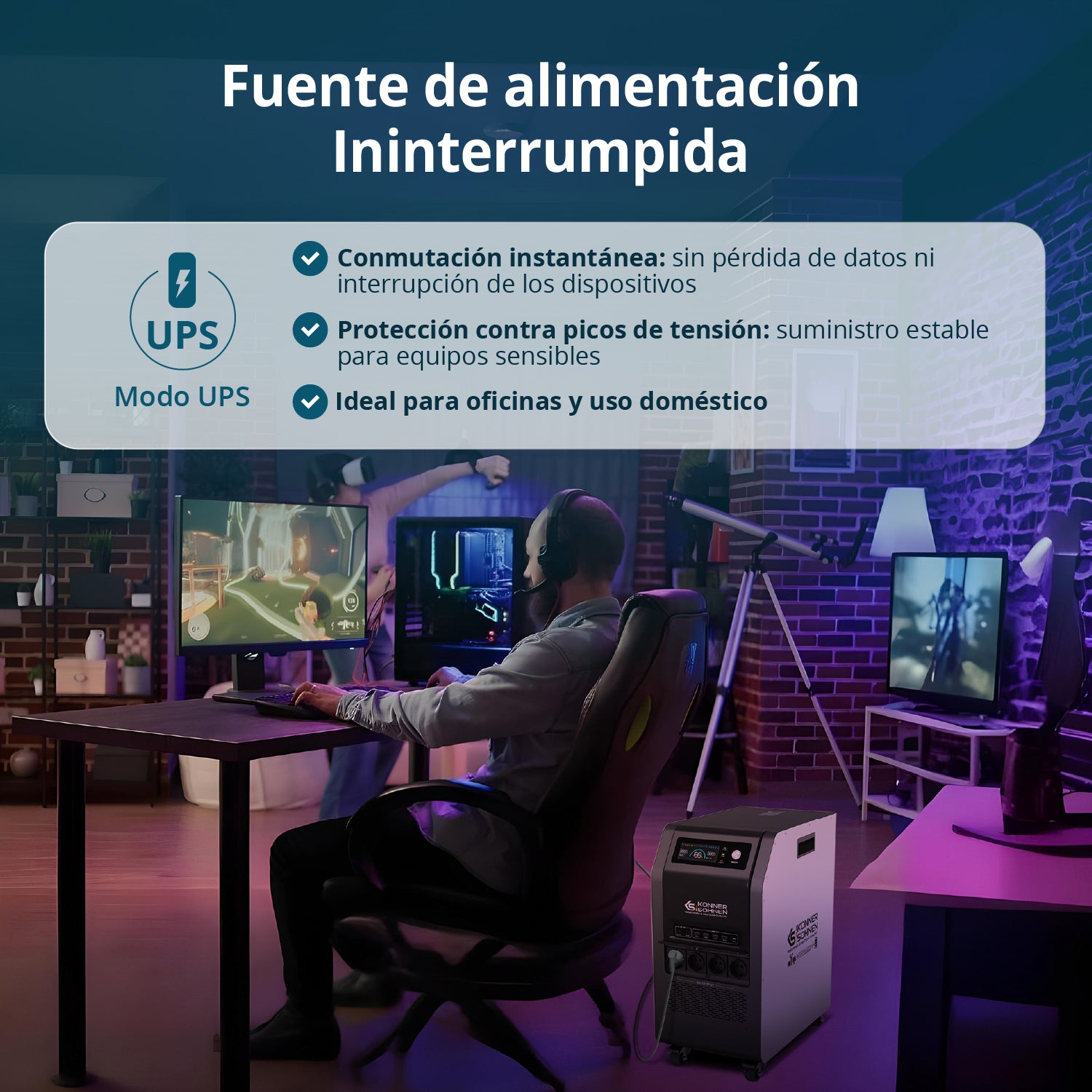 Central eléctrica portátil 3-en-1 KS 5200PS