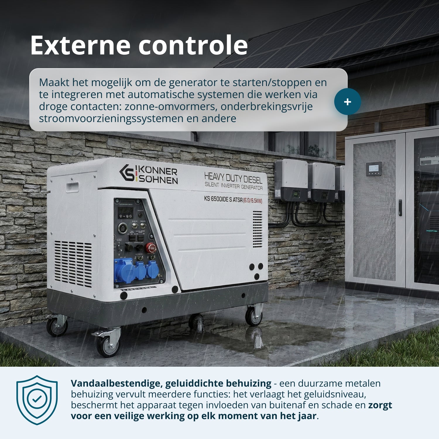 Diesel Inverter Generator in Geluiddichte Behuizing KS 6500iDE S ATSR
