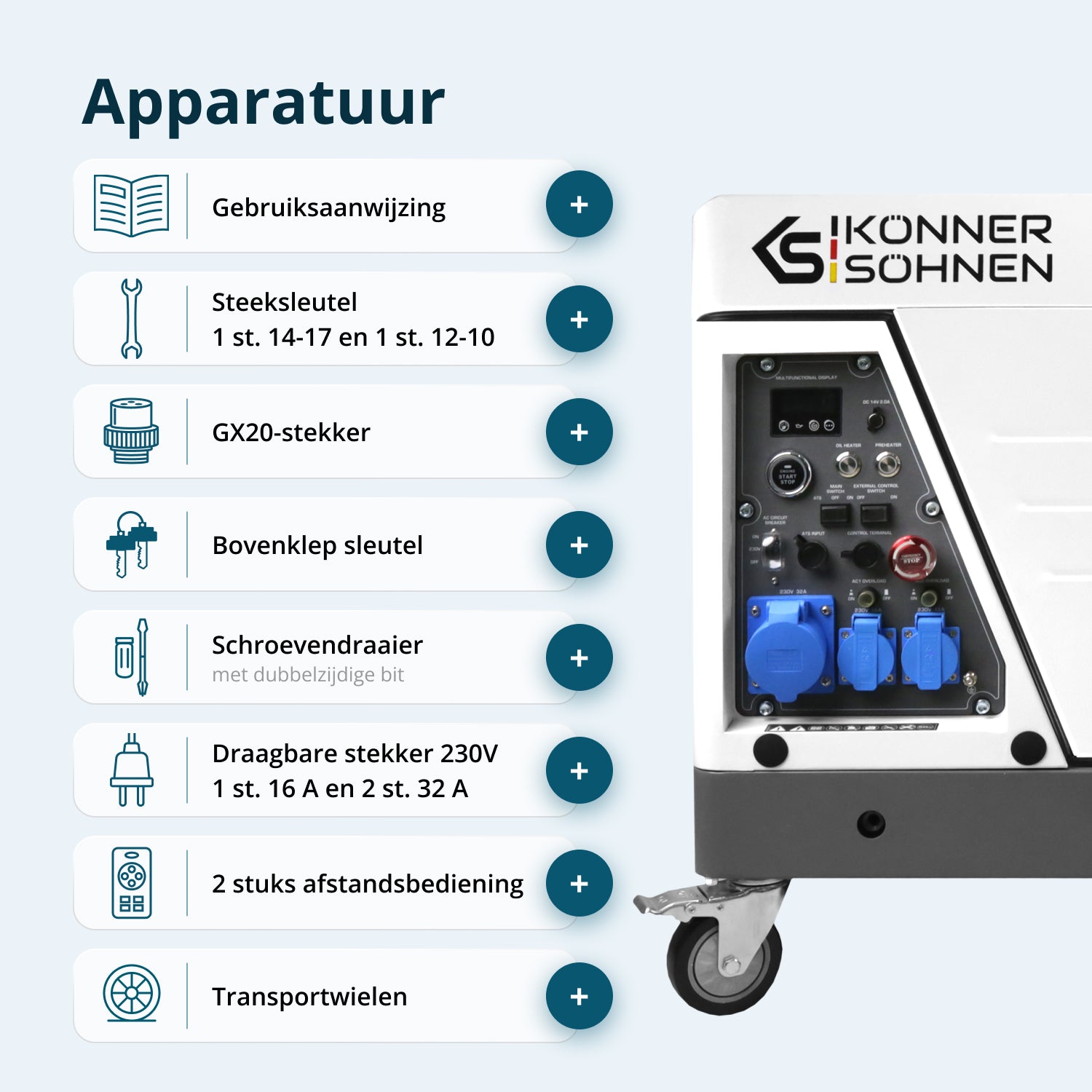 Diesel Inverter Generator in Geluiddichte Behuizing KS 6500iDE S ATSR
