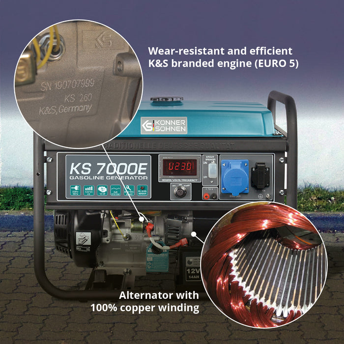 Benzingenerator "Könner & Söhnen" KS 7000E