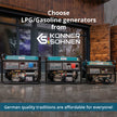 Gerador a GPL/Gasolina 'Könner & Söhnen' KS 7000E G thumbnail