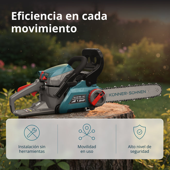 Motosierra de gasolina KS CS18G-14C