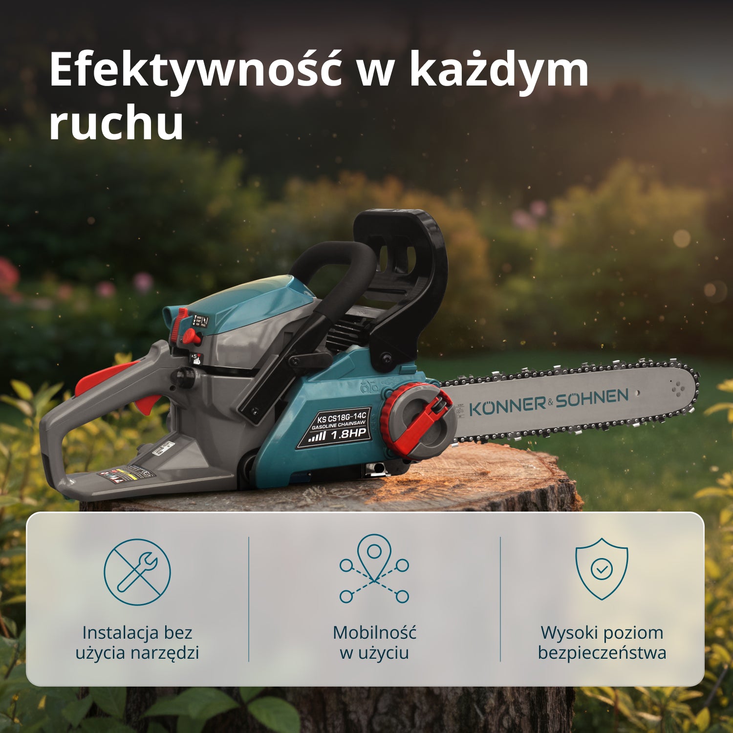 Piłarka spalinowa KS CS18G-14C