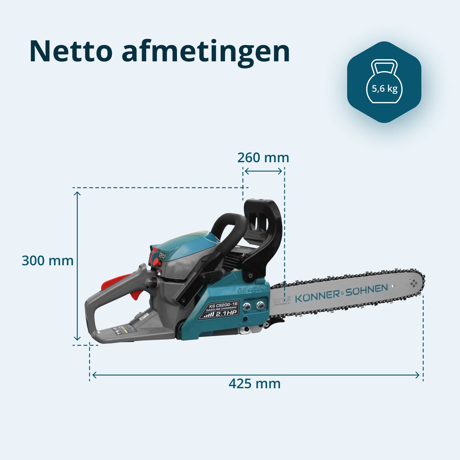 Benzínová motorová pila KS CS20G-16