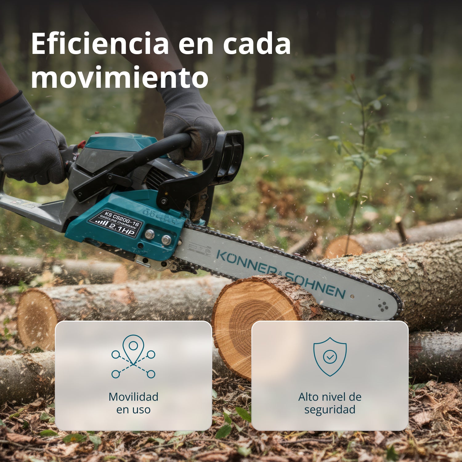 Motosierra a gasolina KS CS20G-16