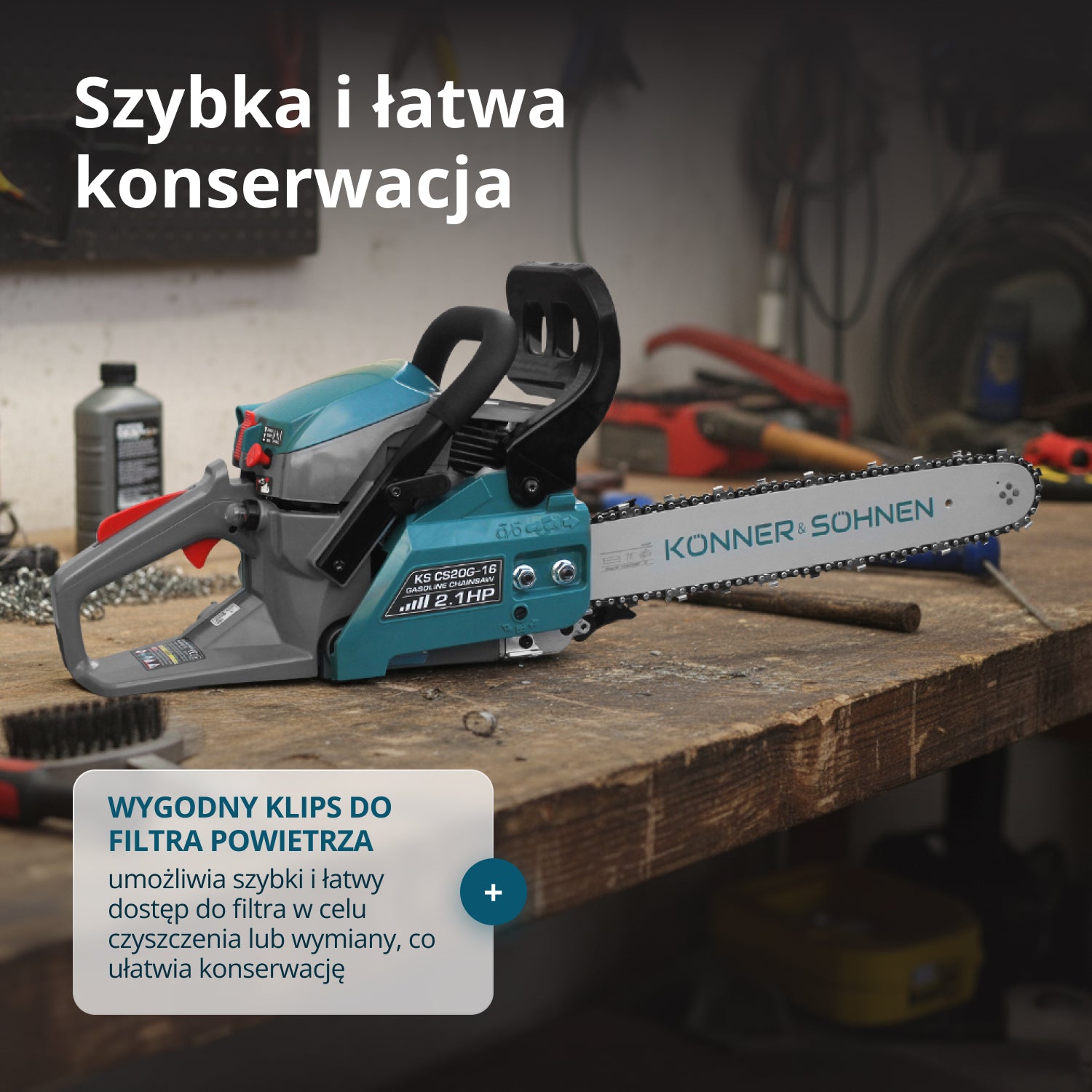 Benzinmotorsav KS CS20G-16