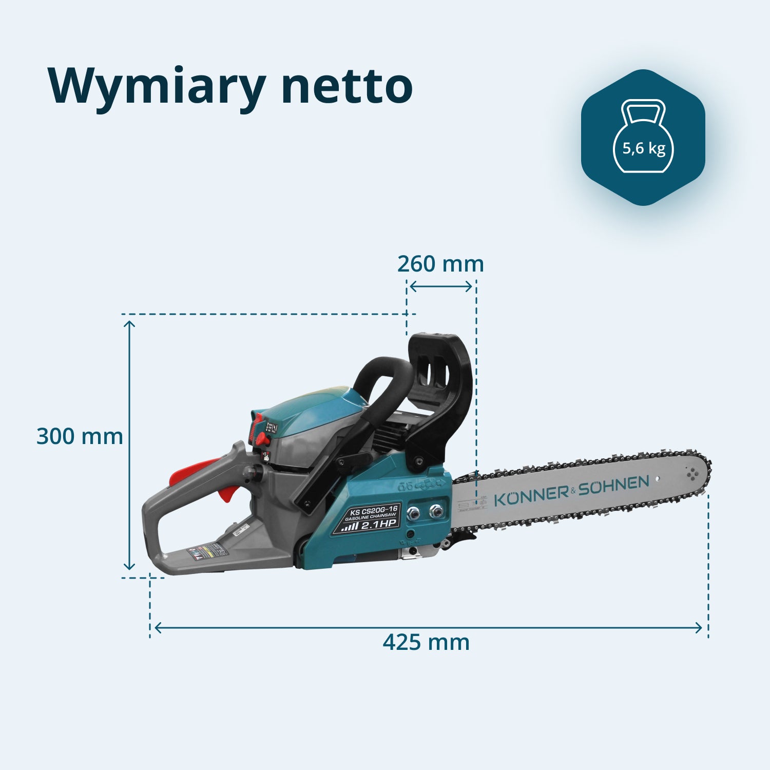 Benzinmotorsav KS CS20G-16